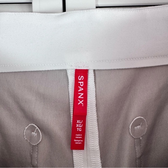 SPANX Cropped Wide Leg Classic White Pull-on Shaping Pants Size XL - Picture 5 of 11